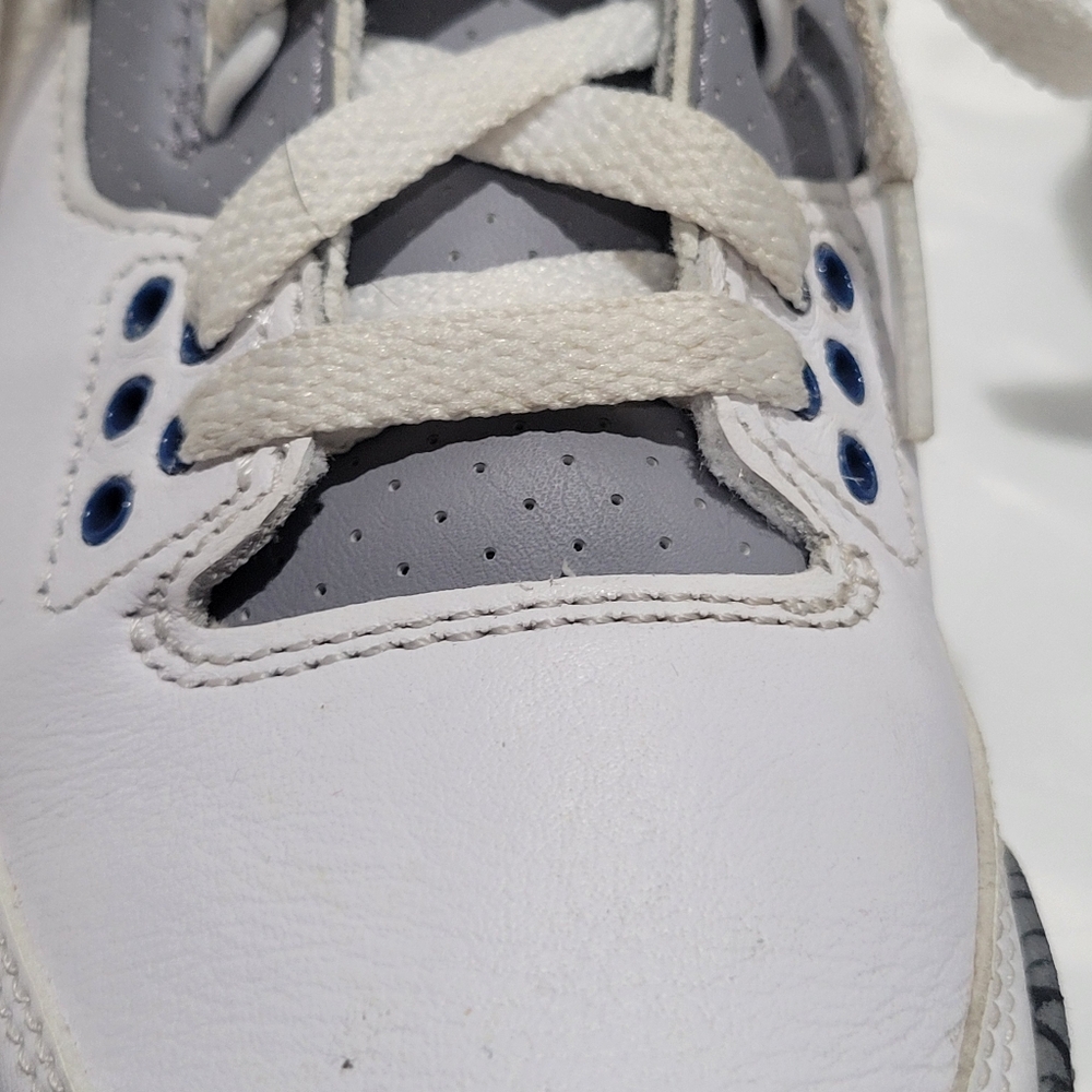 Air Jordan 3 Retro 2023 Midnight Navy 5.5 Youth Sneakers - Picture 10 of 16